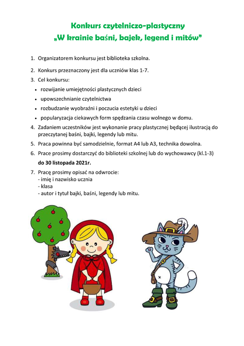Konkurs czytelniczo platyczny W krainie bani bajek kopia