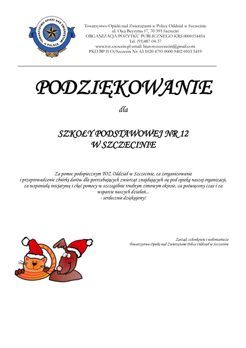 PODZIKOWANIE DLA SP12 kopia