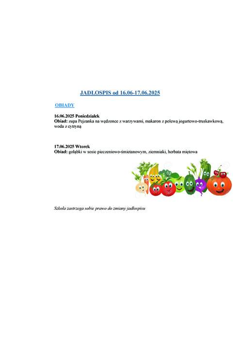 jadospis obiady 1606 17062025r