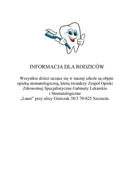 INFORMACJA DLA RODZICW kopia